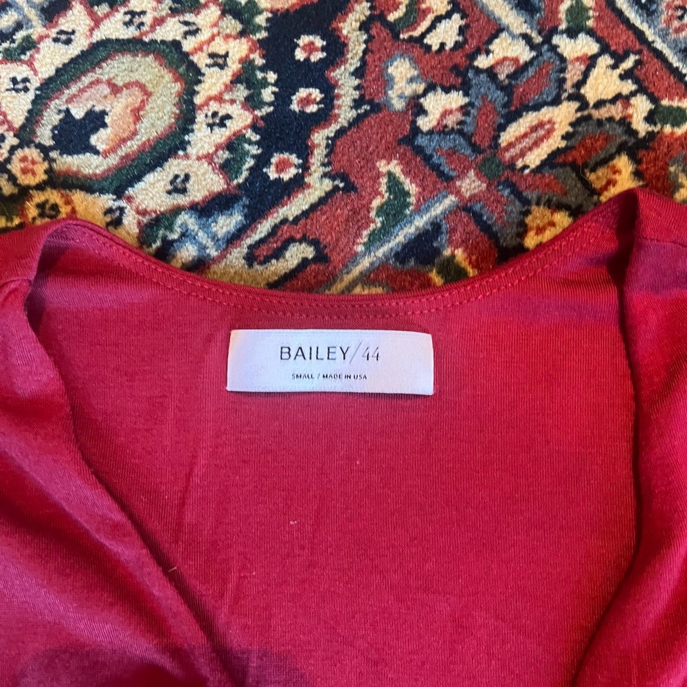 Bailey 44 dark red wrap dress size s - Picture 4 of 6